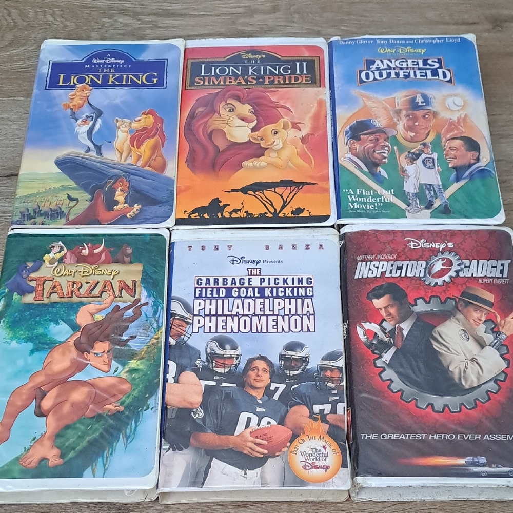 Disney Classic VHS Collection with Colorful Covers